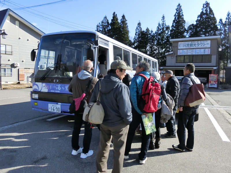 JR　只見線　体験　乗車　冬　深沢　温泉　季の郷　湯ら里　代行バス　応援　笑顔　特産品　只見駅